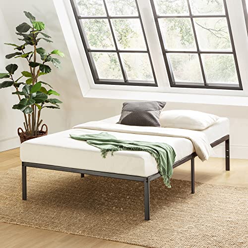 【中古】【未当て嵌める・未開封品】Best Price Mattress Twin Bed Frame - 14 Inch Metal Platform Beds w/ Heavy Duty Steel Slat Mattress Foundation (No Box Spring Needed), B