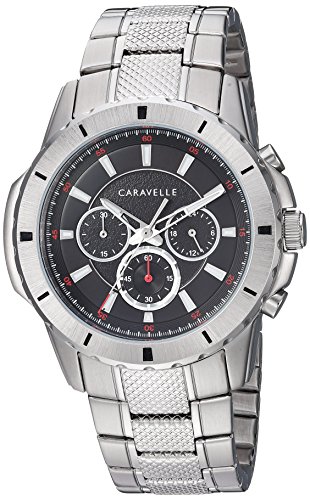 【中古】【未当て嵌める・未開封品】Caravelle メンズクォーツステンレススチールウォッチ 色つや：しろがね色音の高低（ひな形：43A147）
