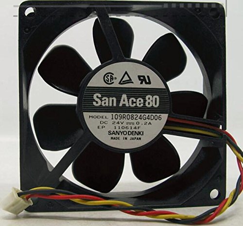 【中古】【未使用・未開封品】80x80x25mm 109R0824G4D06 24V 0.2A 3ワイヤー 8cm 8025 80mm サーバーファン