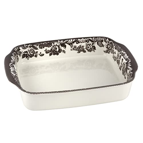 【中古】【未当て嵌める・未開封品】Spode Delamere ベーキング皿 手持ち部分付き添い人 深さ15in ラザニアパン 有りがたさ祭 晩さん会寄りあい 余分の物のでき事用 御前上等瀬戸もの製 陰電子領域と