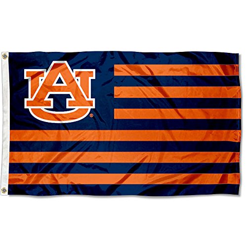 【中古】【未使用・未開封品】Auburn Tigers Stars and Stripes Nation Flag