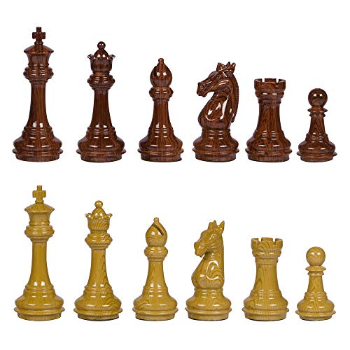【中古】【未使用・未開封品】Whittier High Polymer Weighted Chess Pieces with Extra Queens - Pieces Only - No Board - 9.5cm King