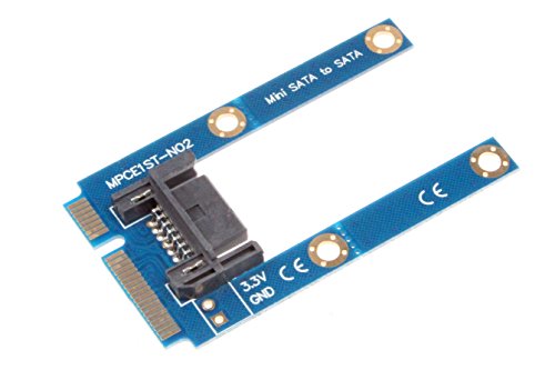 【中古】【未使用・未開封品】Mini SATA to SATAコネクタアダプタMini PCI - E SATA 7ピンto SATA拡張カード???フル/半分高さ