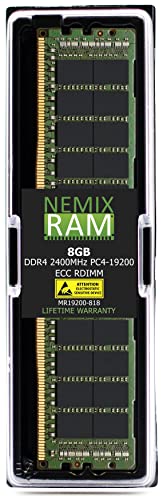 【中古】【未当て嵌める・未開封品】NEMIX ランダムアクセス記憶装置 8GB (1x8GB) DDR4-2400MHz パソコン4-19200 ECC RDIMM 1Rx8 1.2V レジスタードサーバーメモリ
