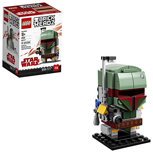 【中古】【未当て嵌める・未開封品】LEGO BrickHeadz Boba Fett 41629 Building Kit, Multicolor