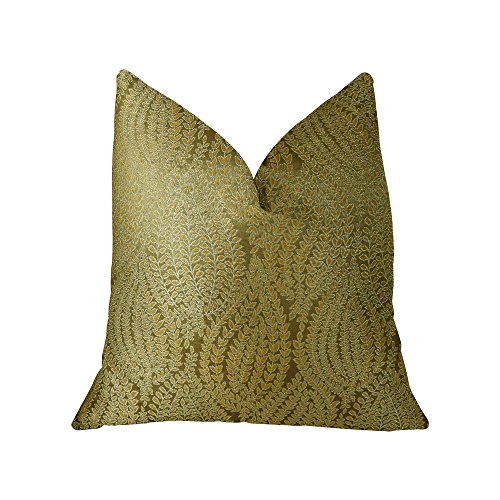 【中古】【未当て嵌める・未開封品】Plutus Golden Vineyard Gold Handmade Luxury Pillow - Double sided 24\" x 24\"""