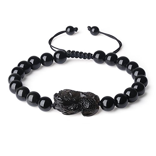【中古】【未使用・未開封品】COAI Shamballa Inspiredピンク黒黒曜石石ブレスレット