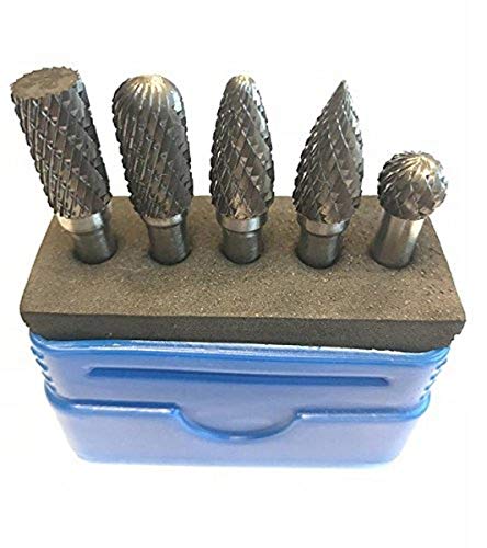 【中古】【未使用・未開封品】HHIP 3000-0005 5 Piece Double Cut Carbide Burr Set, 1/4\