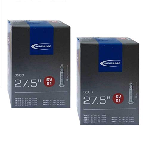 【中古】【未使用・未開封品】Schwalbe SV21 650B インナーチューブ - 10.8 x 1.5/2.4インチ (40/62-584) 仏式バルブ (2パック)｜AJIMURA-SHOP