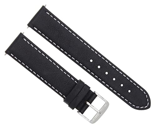 【中古】【未使用・未開封品】22?mm本革スムーズ腕時計バンドストラップfor Invicta 3332?ForceブラックWS # 4