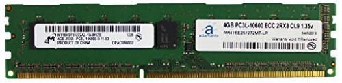 【中古】【未当てはめる・未開封品】Micron元4?GB (1?x 4gb) サーバーメモリアップグレードサーバー用ddr3l 1333?MHz pc3???10600?ECC Unbuffered 2rx8?cl9?1.35?V ランダムアクセス記憶装置 DR