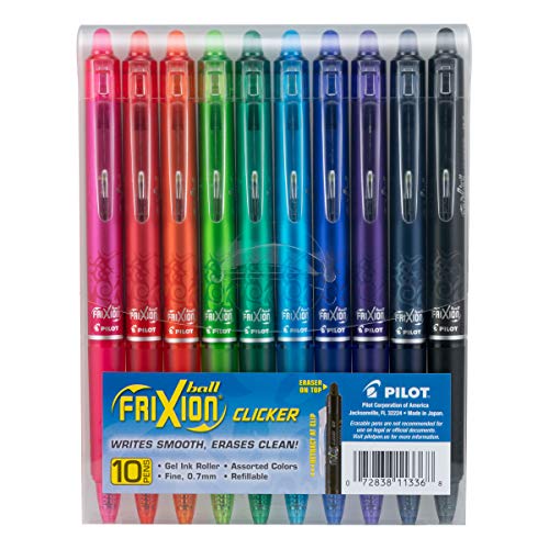【中古】【未使用・未開封品】PILOT (パイロット) FriXion クリッカー 消せる 詰め替え可能 格納式 ゲルインクペン 細字 アソートカラーインク 11,461円