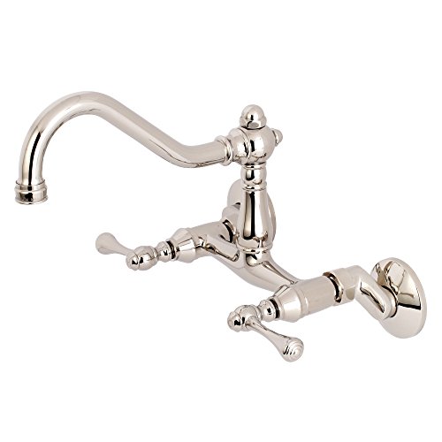 【中古】【未当て嵌める・未開封品】Kingston Brass ヘリテージシンク水道の栓 8-1/2 Inch インチ Spout Reach KS3226BL 1
