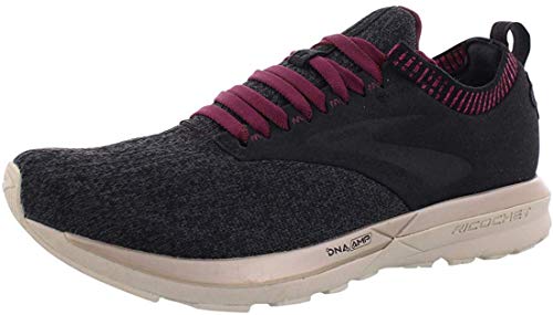 【中古】【未使用・未開封品】Brooks メンズ リコシェット LE スポーツ フィットネス ランニングシューズ, ブラック/グレー/ピンク。, 5｜AJIMURA-SHOP