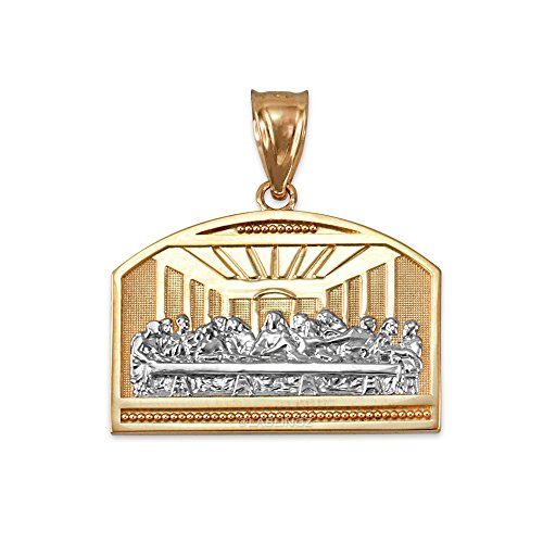 【中古】【未使用・未開封品】LA BLINGZ 10K ツートーンゴールド 最後の晩餐ペンダント|AJIMURA-SHOP