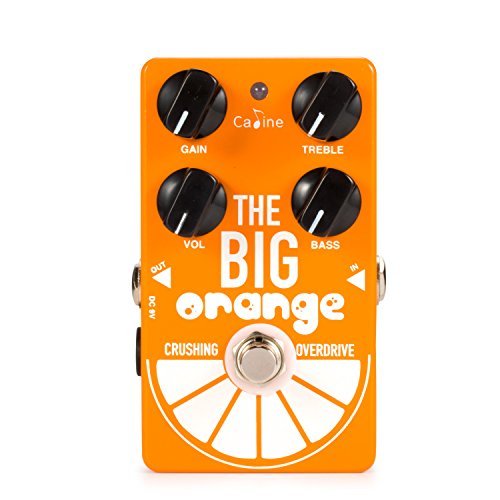【中古】【未使用・未開封品】Caline Guitar EffectsペダルThe Big Orangeクラッシュオーバードライブ9V DCペダルチューナーベース付きトゥルーバイパスCP-54画像