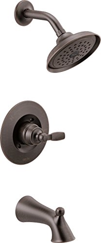 【中古】【未使用・未開封品】Delta Faucet Woodhurst 14シリーズ シングルハンドル タブとシャワートリムキット シングルスプレータッチクリーンシャワーヘッド ベネチアンブ