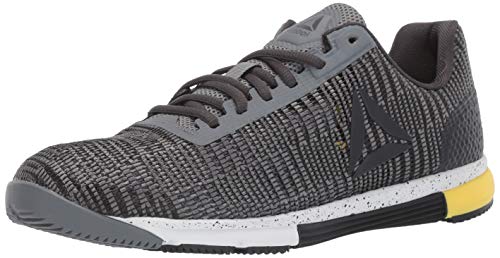 【中古】【未使用・未開封品】Reebok メンズ Speed Tr Flexweave クロストレーナー, コールドグレー/ホワイト/イエローゴー。, 10.5｜AJIMURA-SHOP