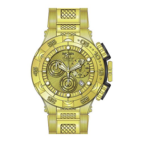 【中古】【未当て嵌める・未開封品】Invicta Men\u0027s 26632 Subaqua Quartz Chronograph Gold Dial Watch