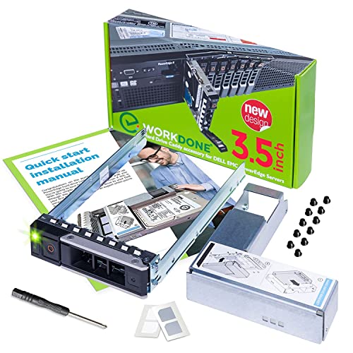 【中古】【未使用・未開封品】2.5?\" HDDコンバータfor Dell PowerEdgeサーバ???14日世代3.5インチハードドライブキャディトレイx7?K8?W???with 2.5?\"アダプタブラケ