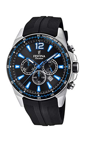 【中古】【未使用・未開封品】Festina Men's The Originals F20376-2F37 Black Silicone Quartz Dress Watch｜AJIMURA-SHOP