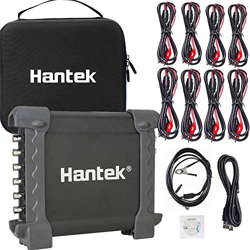 【中古】【未使用・未開封品】Hantek 1008C+ 8CH 自動車診断PC オシロスコープ 2.4MSa/s USB 2.0 帯域幅 100K プログラムジェネレーター