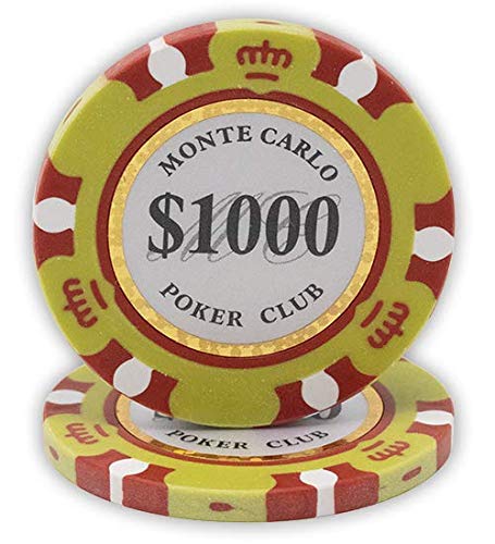【中古】【未使用・未開封品】Da Vinci 14?GramクレイMonte Carlo Poker Clubプレミアム品質ポーカーチップ???パックof 50チップ イエロー｜AJIMURA-SHOP 16,013円