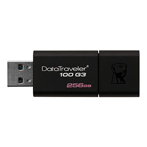 【中古】【未当てはめる・未開封品】キングストン USB記憶装置 256GB USB 3.1 \u0026 USB 3.0 横すべり式 ストラップホール付き添い人 DT100G3/256GB