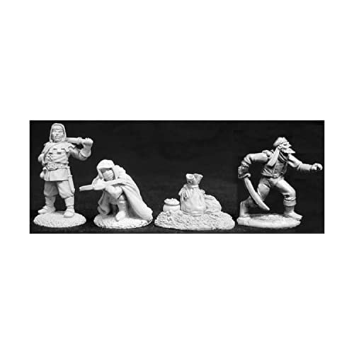【中古】【未使用・未開封品】Reaper Miniatures Townsfolk IV (4個) #02677 ダークヘブン 未塗装メタル