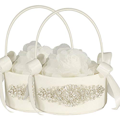 【中古】【未当て嵌める・未開封品】lapuda御花手かごseries-wedding御花手かご、御花御姉さんの手かご、ラインストーンフラワーバスケット Style HL0251