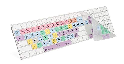 【中古】【未使用・未開封品】LogicSkin 透明Final Cut Pro X Macマジックキーボードとテンキー対応 - LK-LS-FCPX10-M89