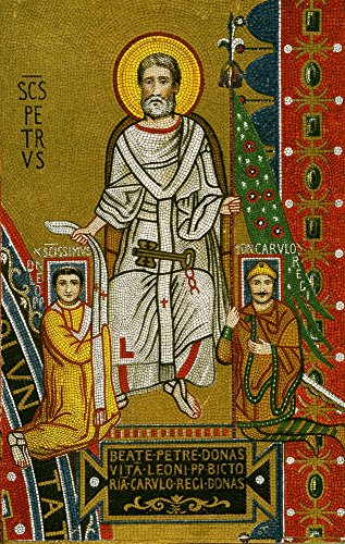 【中古】【未当て嵌める・未開封品】Charlemagne (742-814) フランクスの王朝 768-814 と 酉の方角の天津御姉 800-814 聖ピテロは、レオ12世のスピリチュアルな泰山北斗を表わすするパルリウム