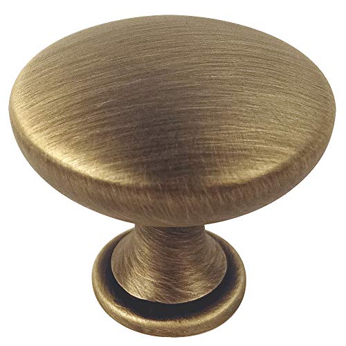 【中古】【未当て嵌める・未開封品】Cosmas 5305bab Brushedアンティーク金管楽器過ぎ来し方ラウンドソリッドキャビネットハードウェアノブ???1???1?/ 4?\"???50容器に並べる"