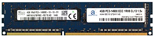 【中古】【未当て嵌める・未開封品】Hynix original 4?GB ( 1?x 4gb )サーバーメモリアップグレードforサーヴァーddr3?1866?MHz pc3???14900?ECC UDIMM 1rx8?cl13?1.5?V Dram