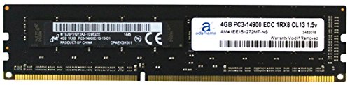 【中古】【未当て嵌める・未開封品】Micron元4?GB (1?x 4gb) サーバーメモリアップグレードforサーヴァーddr3?1866?MHz pc3???14900?ECC UDIMM 1rx8?cl13?1.5?V Dram Ram Ada