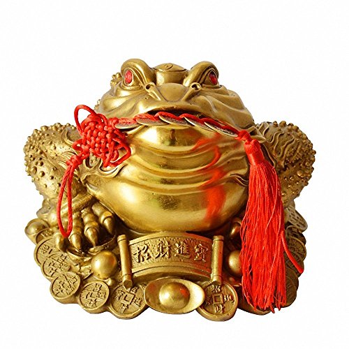 【中古】【未使用・未開封品】charmbuddhastatue Magic Fengshui Decor Money Frog with 3つ脚、Frogsと彫刻像ホーム装飾、富の神Statue for Good Lucky & Attracting Wealth｜AJIMURA-SHOP