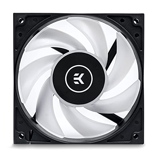 【中古】【未当て嵌める・未開封品】EKWB EK-Vardar EVO 120ER RGB 120粍 PWM気違い 2200RPM 黒いこと 2個容器に並べる
