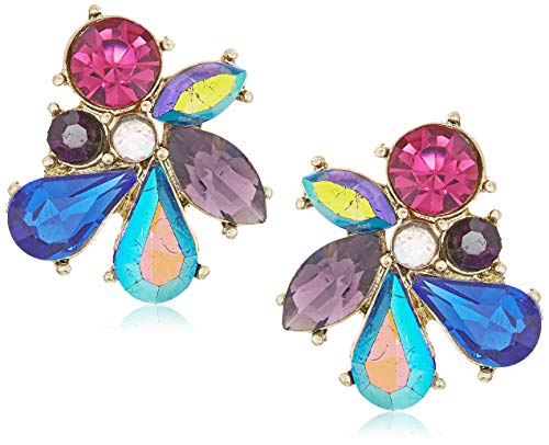 【中古】【未使用・未開封品】Betsey Johnson Women's Multi Stone Cluster Stud Earrings｜AJIMURA-SHOP