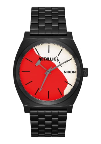 【中古】【未当て嵌める・未開封品】Nixon メンズ Time Teller Metallica 寄せあわせ One Size 黒いこと/キル・エム・オール。