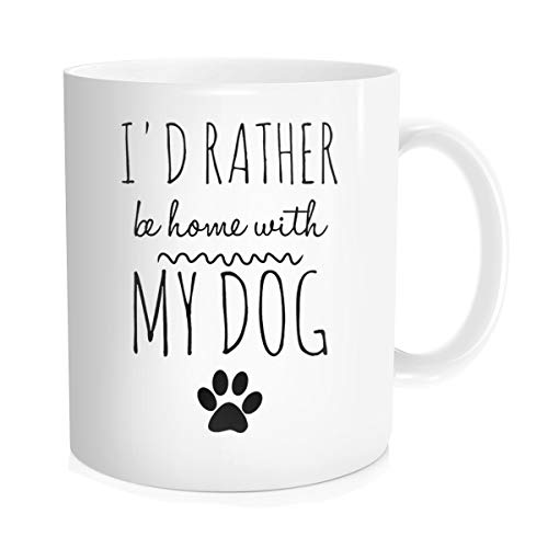 【中古】【未当て嵌める・未開封品】Hasdon-Hill I\u0027d Rather Be Home With My Dogマグカップ 犬妄りがわしいマグカップ 犬ママコーヒーマグ おじいちゃん おじいちゃんからの生まれ落ちる日クリスマスへの面白可笑しい