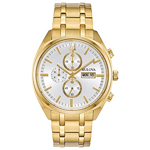 【中古】【未当て嵌める・未開封品】Bulova メンズ ウオッチ ゴールド音の高低