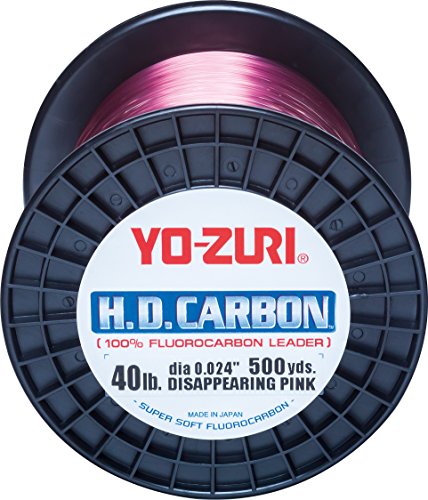 【中古】【未当てはめる・未開封品】Yo-Zuri H.D.カーボンフルオロカーボン100%指導者 250yd 80重量ポンド 229M (0.847粍) ピンク色