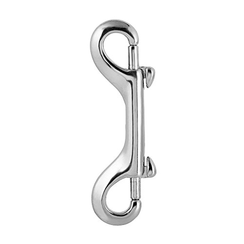 【中古】【未使用・未開封品】ダイビング用コネクター ダブルエンド ボルト バックル スナップ フック キーホルダー ダイビングアクセサリー スチール製 アウトドア用