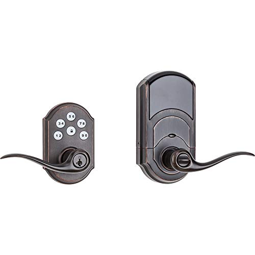 【中古】【未使用・未開封品】Kwikset 99120-037 SmartCode 912 Z-Wave Plus Electronic Deadbolt with Tustin Lever, Satin Nickel