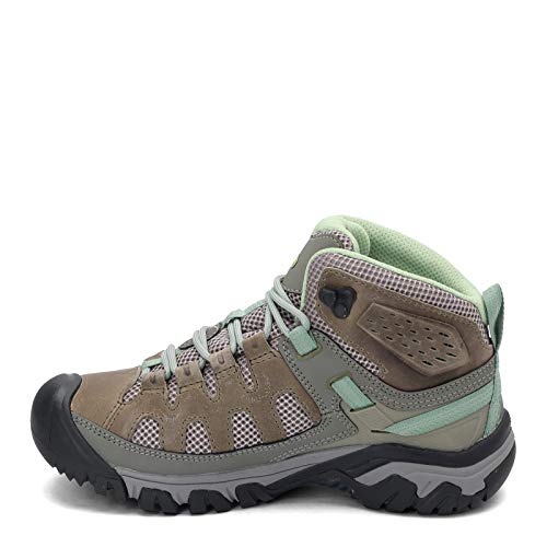 【中古】【未使用・未開封品】KEEN (キーン) レディース ターギー ベント ミッドハイト 通気性 ハイキングブーツ, Fumo/Quiet Green。, 24.5