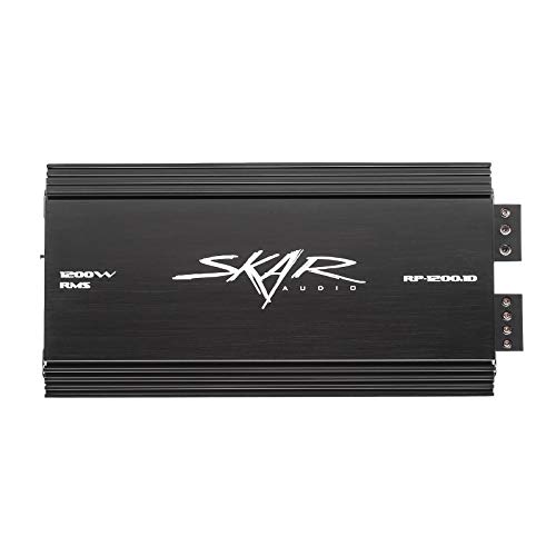 【中古】【未使用・未開封品】Skar Audio RP-1200.1D モノブロック クラスD MOSFET アンプ リモートサブウーファーレベルコントロール付き 1200W