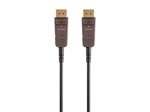【中古】【未当てはめる・未開封品】Monoprice SlimRun AV DisplayPort有線テレビ50フート???黒いこと| 32.4?Gbps、8?K @ 30hz、5?K @ 60hz, 4?K @ 120hz、グラスファイバー、AOC