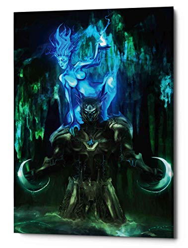 【中古】【未使用・未開封品】マイケル・スチュワート作Epic Graffiti Chaac ジークレーキャンバスウォールアート 18インチ x 26インチ ブルー 43,592円