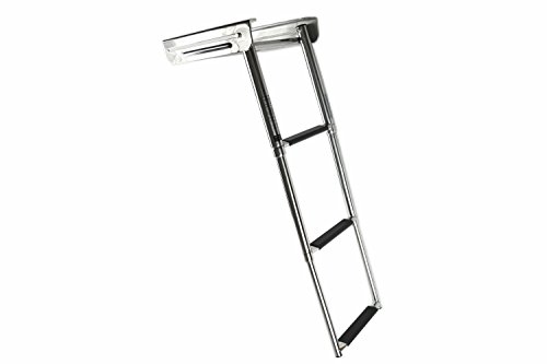 【中古】【未当て嵌める・未開封品】MARINE CITY 304品位 ステンレス鋼スチール写真 伸縮式 ボーディングボート 3足取り アンダー横すべり スイムプラットフォームマウント 回転させるはし