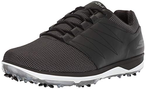 【中古】【未使用・未開封品】Skechers GO GOLF メンズ Pro 4 防水 ゴルフシューズ, ブラック/ホワイトテキスタイル。, 11.5|AJIMURA-SHOP